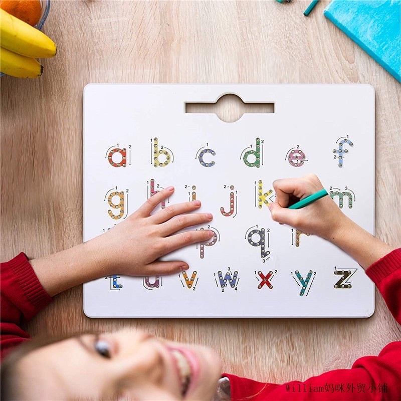 2-in-1 Kids Learning Magnetic Writing Board