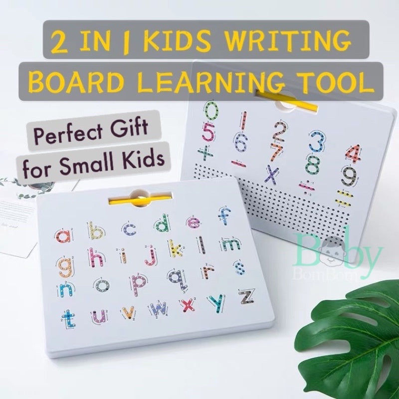 2-in-1 Kids Learning Magnetic Writing Board