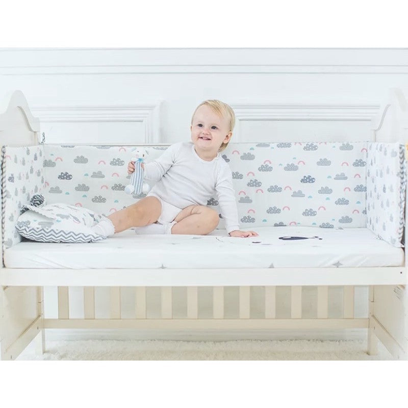 100% Cotton Baby Cot Bed Bumper Protector