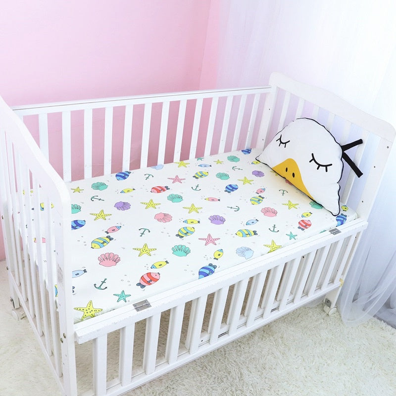 100% Cotton Baby Cot Fitted Sheet