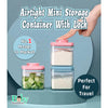 ANKOU Mini Airtight Lockable Storage Container For Snack and Fruits