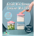 ANKOU Mini Airtight Lockable Storage Container For Snack and Fruits