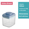 ANKOU Mini Airtight Lockable Storage Container For Snack and Fruits